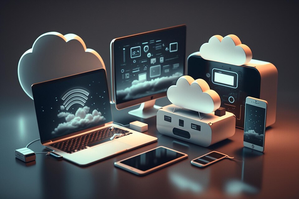 3D Cloud Computing Hosting Technology with Electronic Devices