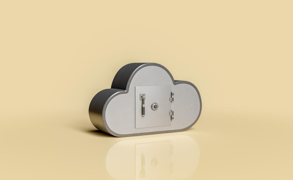 Cloud storage security concept
