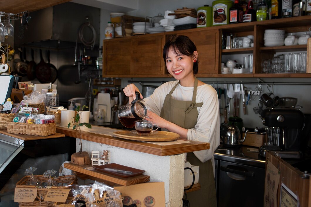 young-woman-arranging-her-cake-shop_23-2149210430