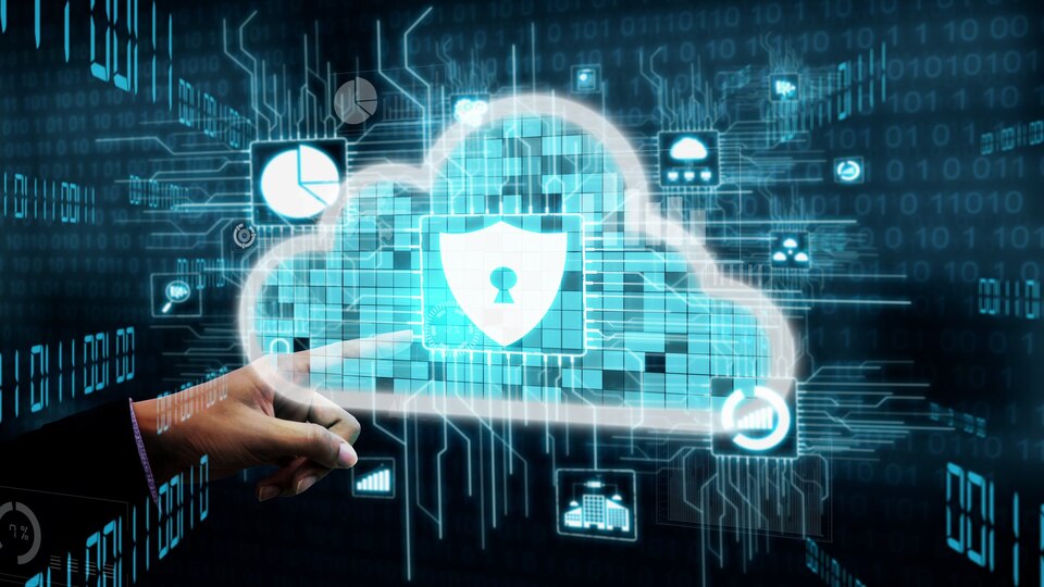 Cyber Security and Digital Data Protection conceptual
