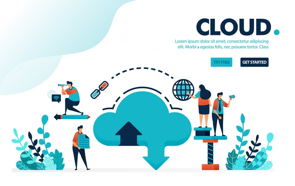 Database and cloud, Internet download and upload to Cloud hosting system