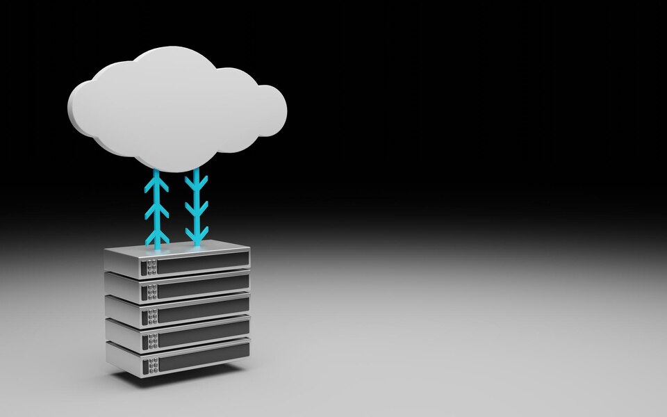 Servers and cloud computing with copy space