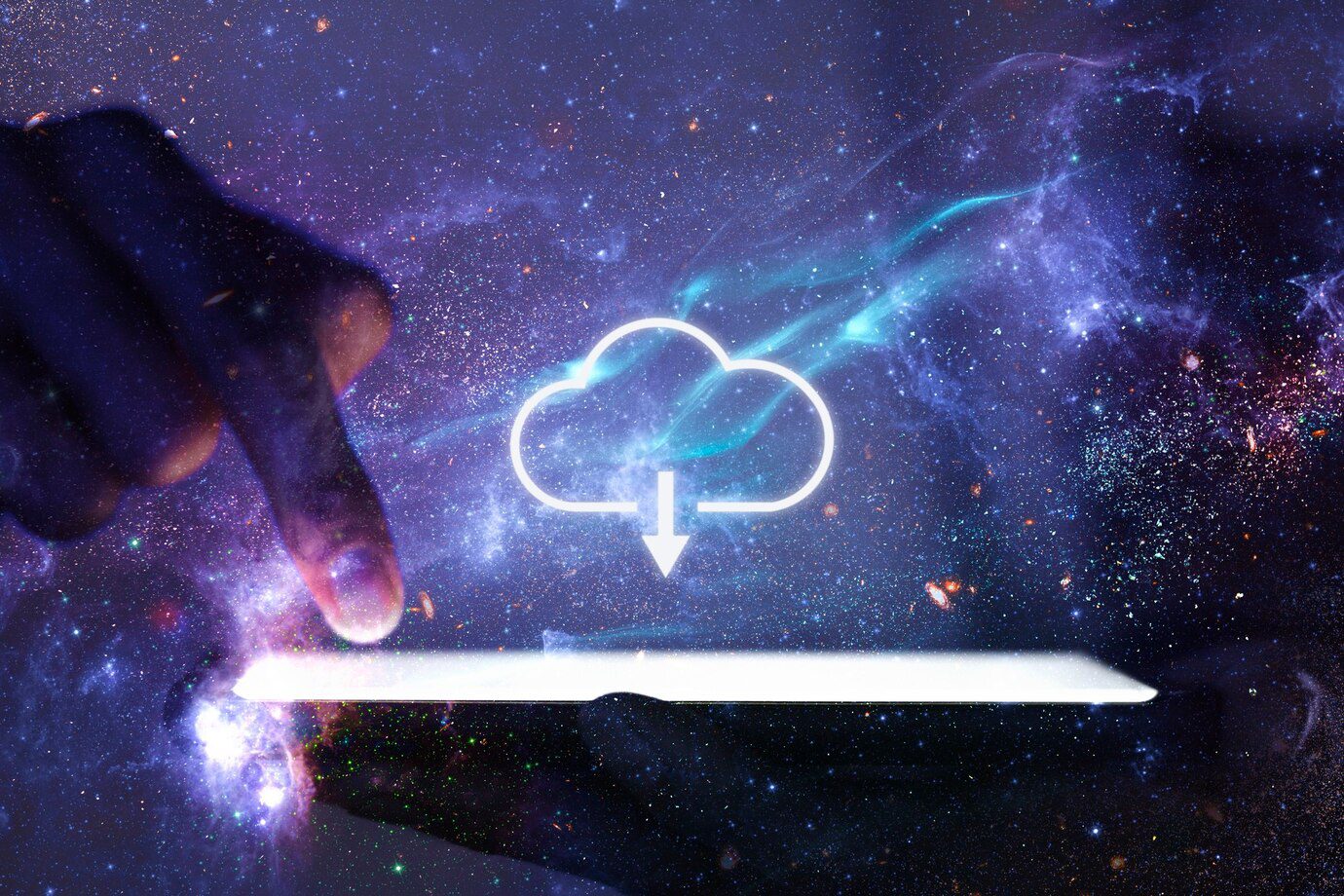 Cloud network hand using phone technology