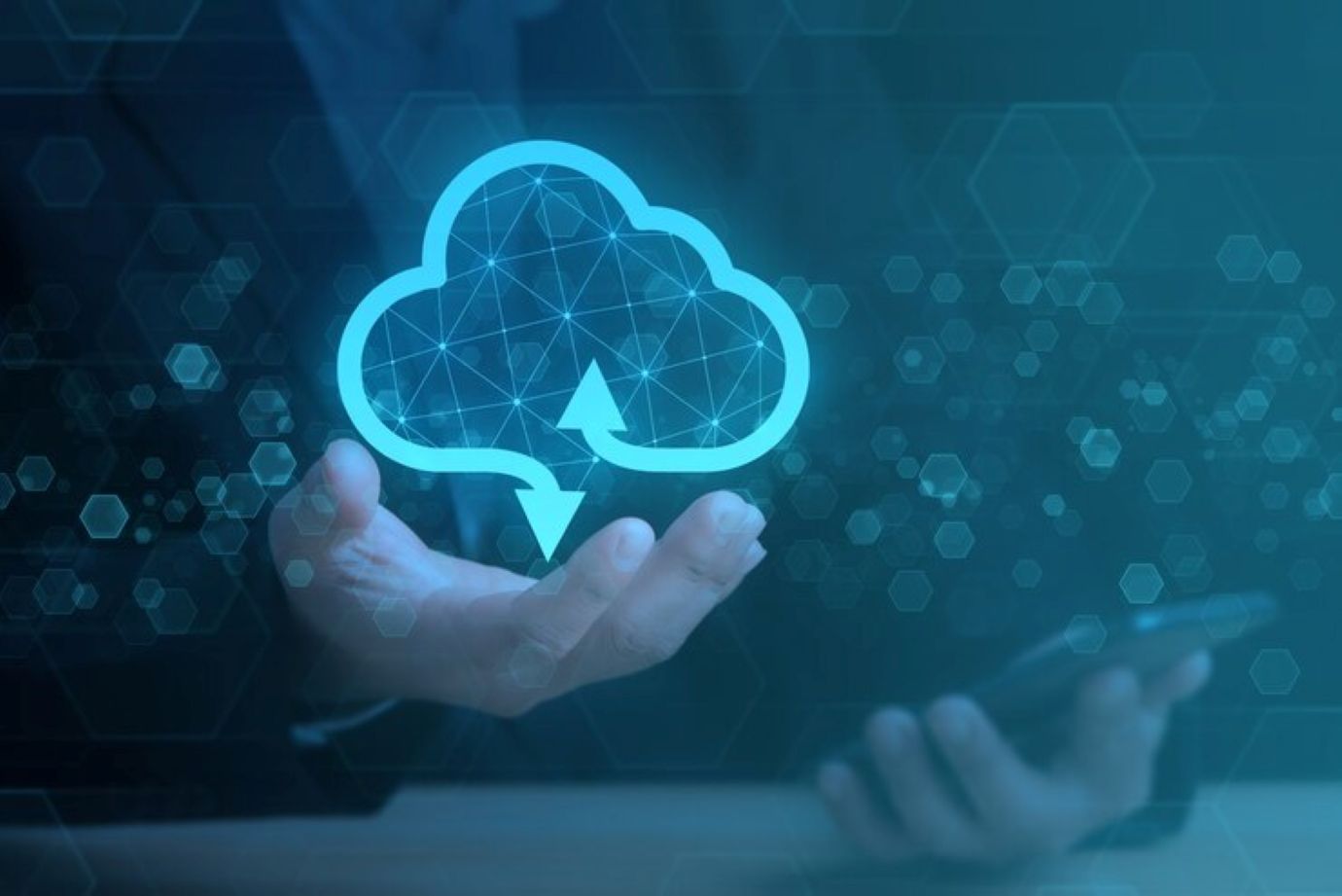 Cloud computing and network technology concept