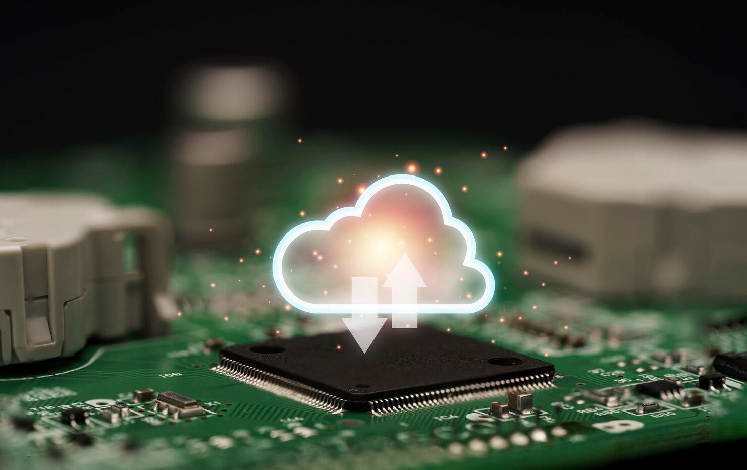 Cloud computing on electronic chip and board cloud computer